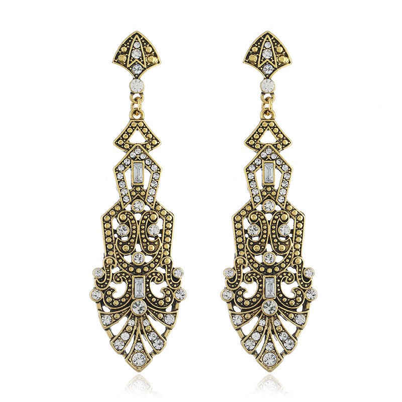 Années 20 Boucles d'Oreilles Chandelier Art Déco - Ma Penderie Vintage