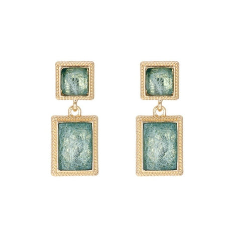 Années 30 Boucles d'Oreilles Résine Art Déco - Ma Penderie Vintage