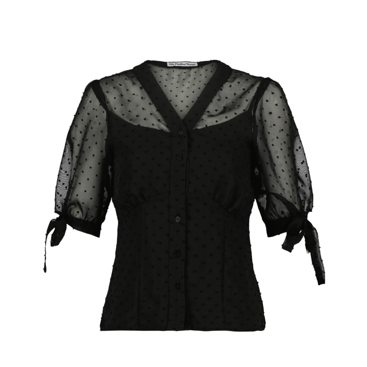 Années 60 Rétro Chemisier Plumetis Classique - Ma Penderie Vintage