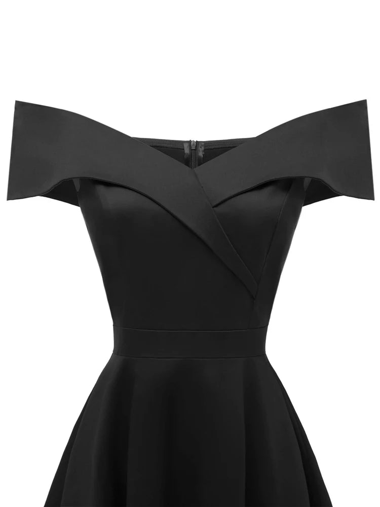 Années 50 Robe Épaules Tombantes Vintage Glamour - Ma Penderie Vintage