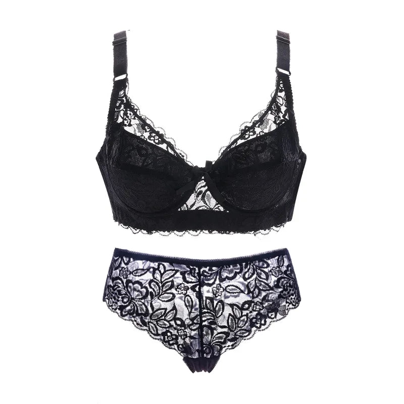 Années 70 Ensemble Lingerie Dentelle Florale Rétro - Ma Penderie Vintage