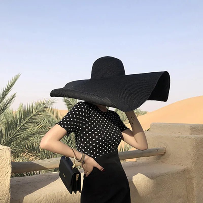 Années 70 Grand Chapeau de Paille Bohème - Ma Penderie Vintage