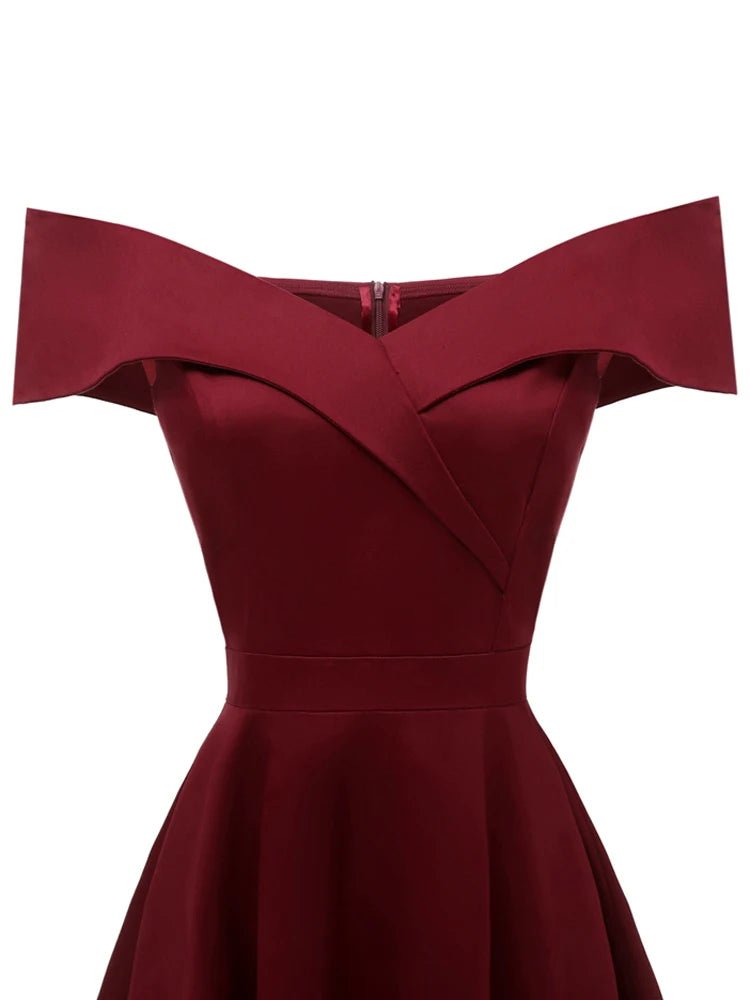 Années 50 Robe Épaules Tombantes Vintage Glamour - Ma Penderie Vintage