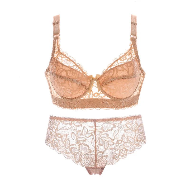 Années 70 Ensemble Lingerie Dentelle Florale Rétro - Ma Penderie Vintage