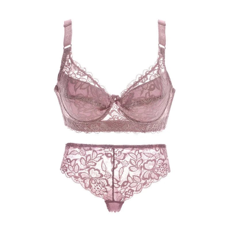 Années 70 Ensemble Lingerie Dentelle Florale Rétro - Ma Penderie Vintage
