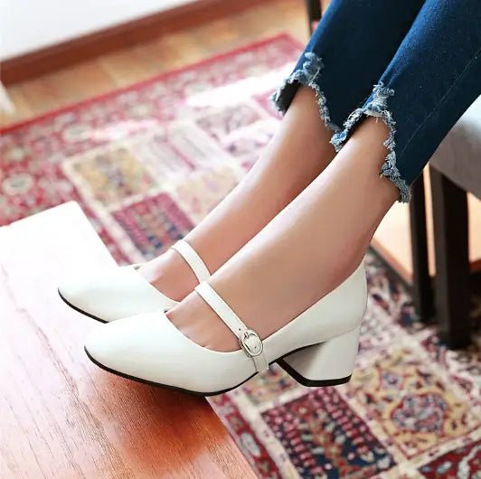 Années 60 Retro Chaussures Mary Jane Cuir Vernis - Ma Penderie Vintage