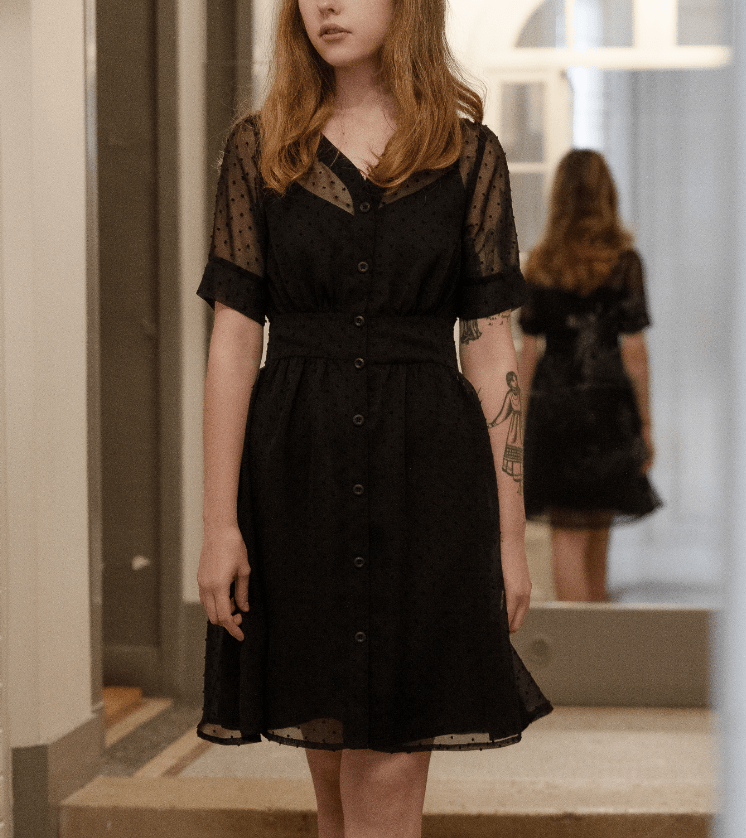 Années 60 Rétro Robe Mini Plumetis Classique - Ma Penderie Vintage