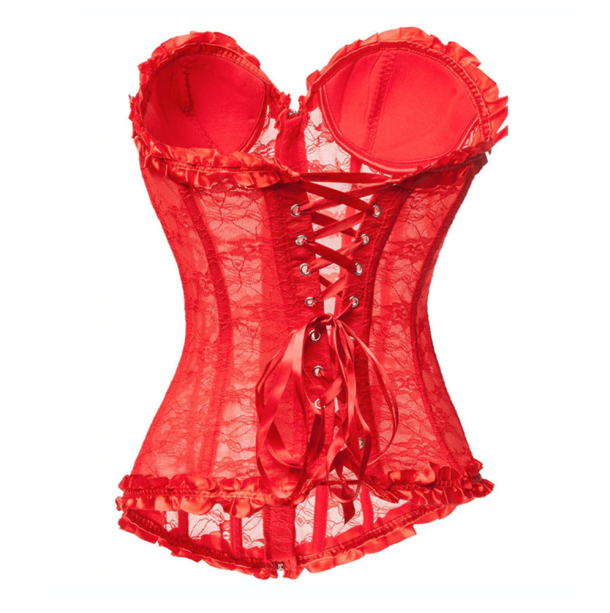 Années 60 Corset Rétro Dentelle Florale Pin Up - Ma Penderie Vintage