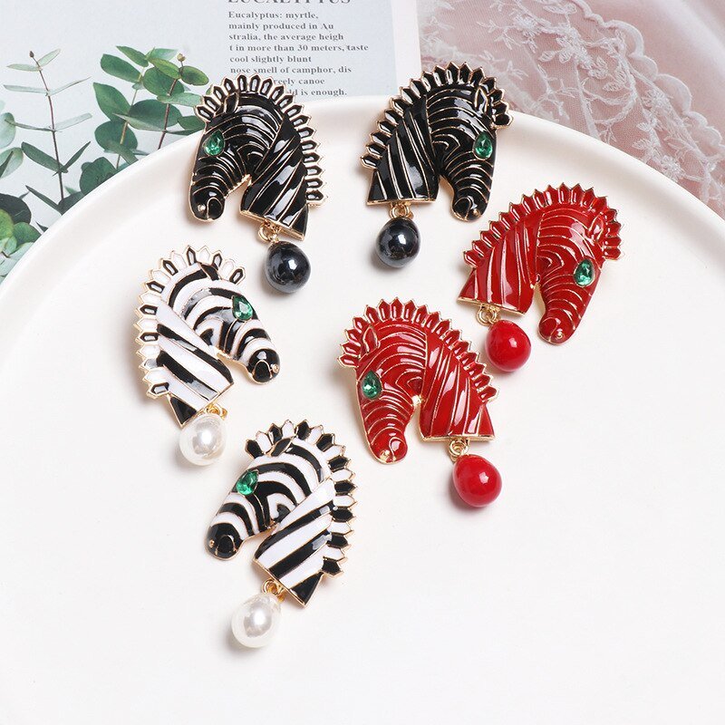 Années 70 Boucles d'Oreilles Safari Rétro - Ma Penderie Vintage