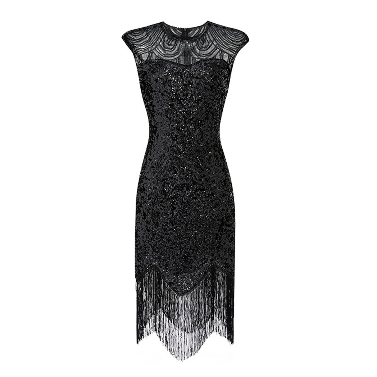 Années 20 Robe Fourreau Sequins Art Deco - Ma Penderie Vintage