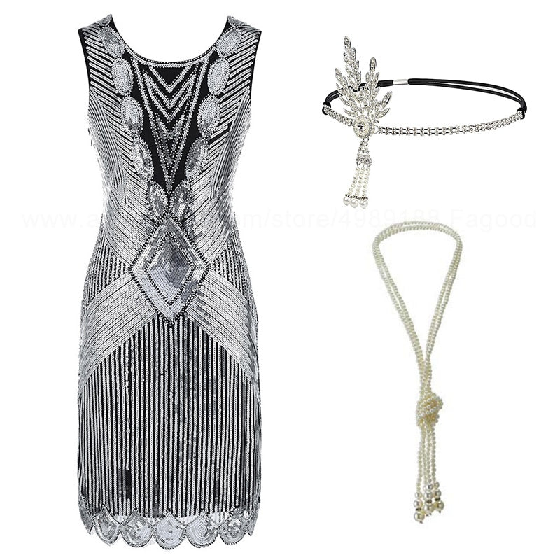 Années 20 Tenue Robe et Accessoires Art Déco Chicago - Ma Penderie Vintage