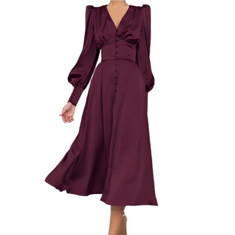 Années 30 Robe Midi Biais Glamour Vintage - Ma Penderie Vintage