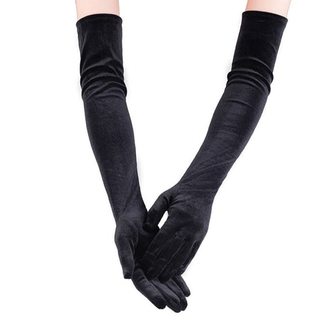 Années 50 Gants Longs Velours Glamour - Ma Penderie Vintage