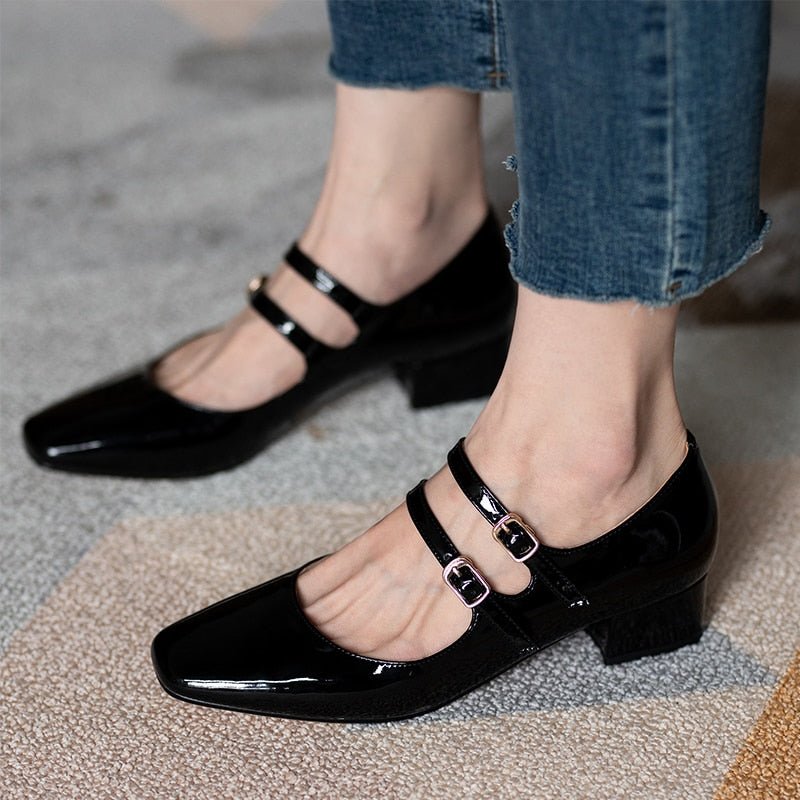 Années 60 Chaussures Mary Jane Double Bride - Ma Penderie Vintage