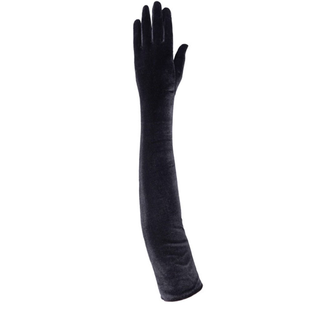 Années 50 Gants Longs Velours Glamour - Ma Penderie Vintage