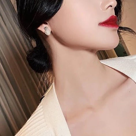 Années 40 Boucles d'oreilles Vintage Ananas Perle - Ma Penderie Vintage