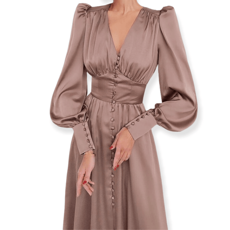 Années 30 Robe Midi Biais Glamour Vintage - Ma Penderie Vintage