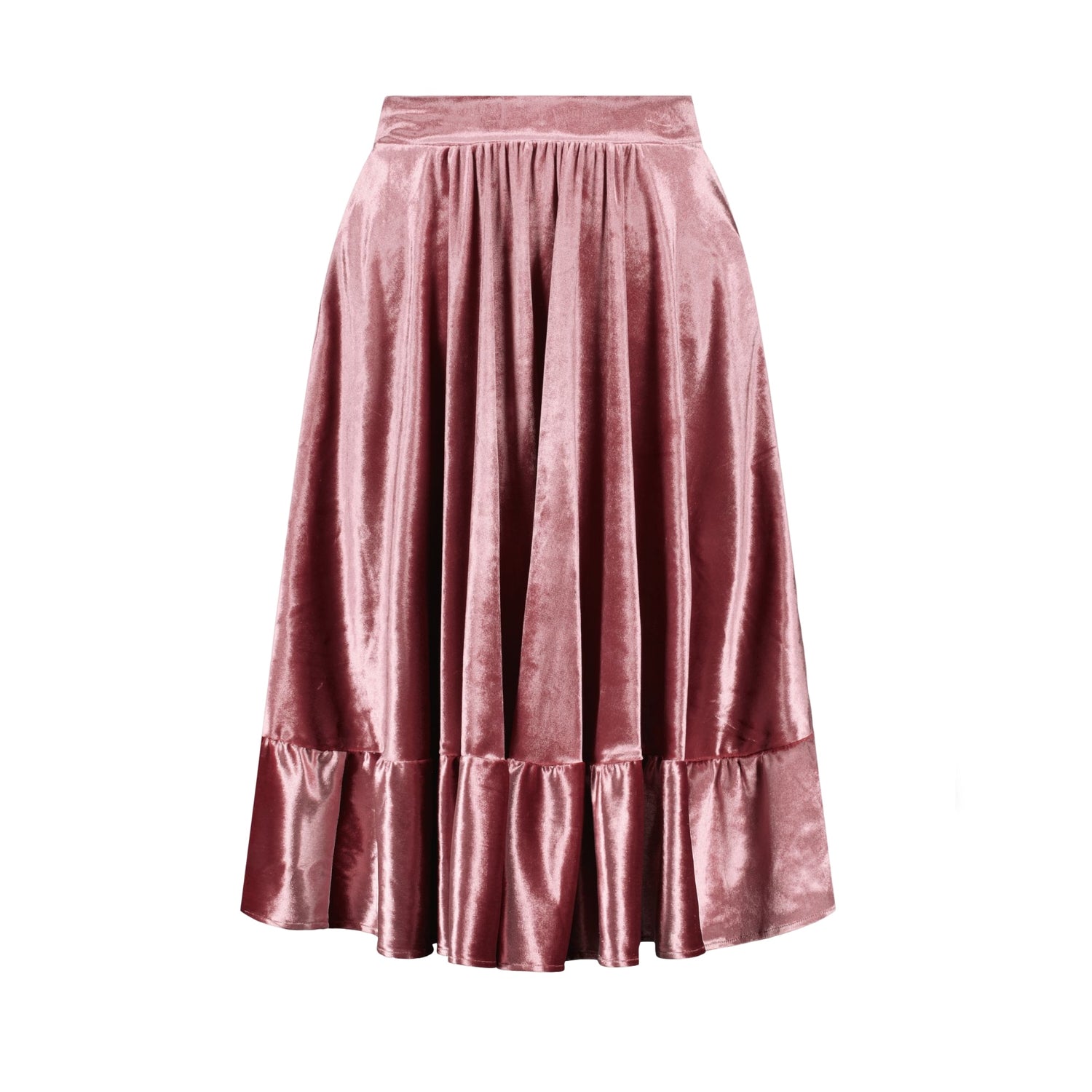 Années 40 Rétro Jupe Velours Romantique - Ma Penderie Vintage