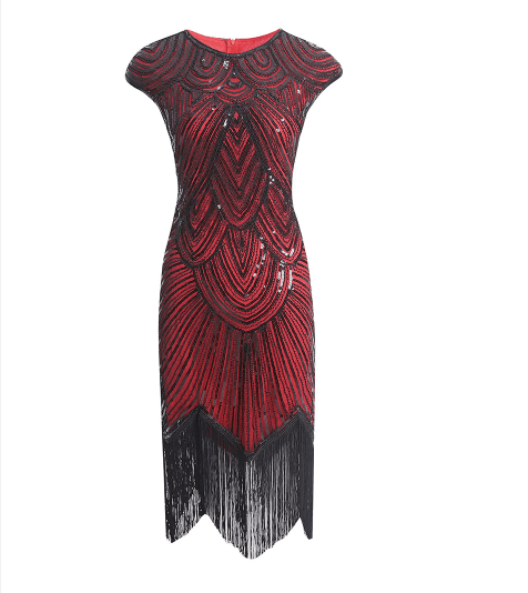 Années 20 Gatsby Robe Fourreau Paillette - Ma Penderie Vintage