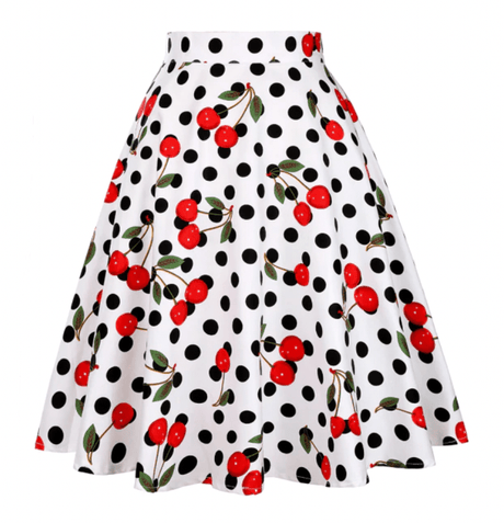 Années 50 Jupe Cercle À Pois Pin Up - Ma Penderie Vintage