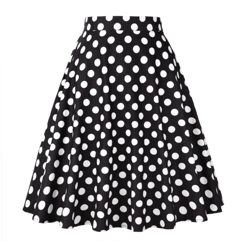Années 50 Jupe Cercle À Pois Pin Up - Ma Penderie Vintage