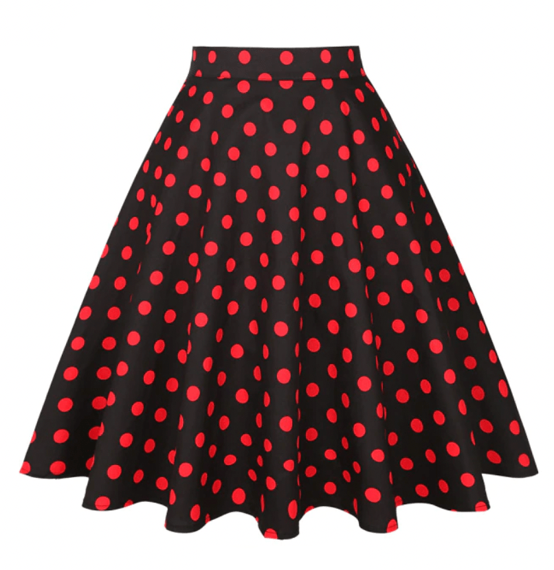 Années 50 Jupe Cercle À Pois Pin Up - Ma Penderie Vintage