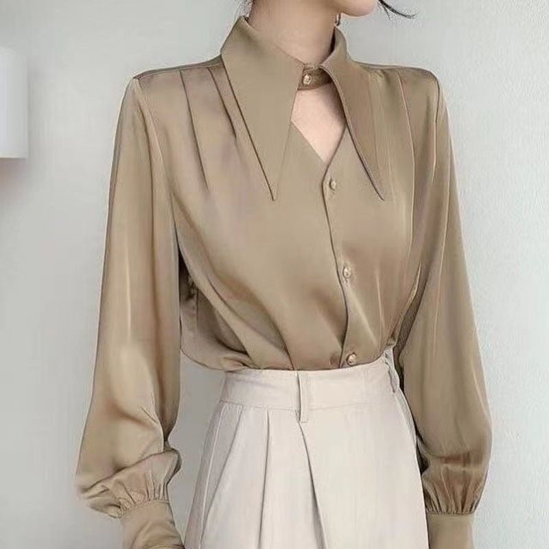 Années 40 Chemisier Col Extra Large Joan - Ma Penderie Vintage
