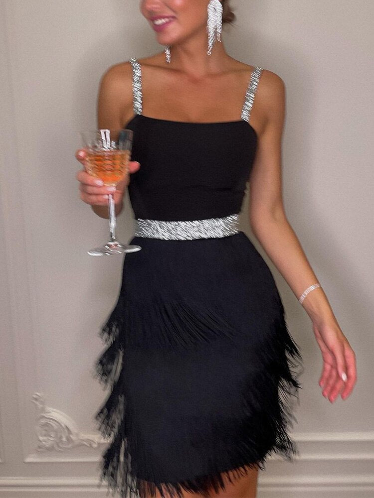 Années 20 Robe de Soirée Franges Gatsby - Ma Penderie Vintage