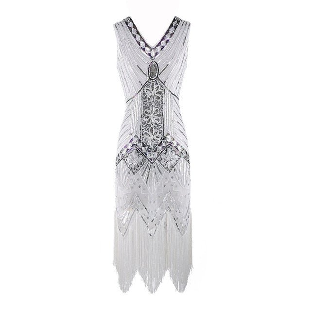 Années 20 Robe de Soir Sequin Rétro Gatsby Le Magnifique - Ma Penderie Vintage