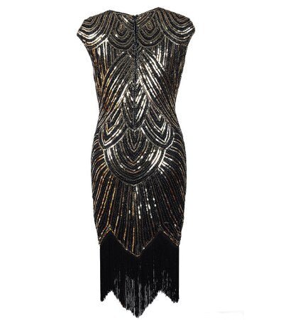 Années 20 Gatsby Robe Fourreau Paillette - Ma Penderie Vintage