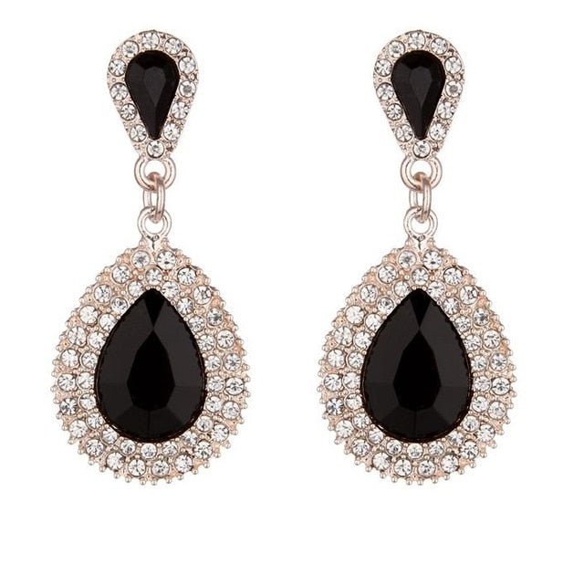 Années 50 Boucles d'oreilles Soirée En Strass - Ma Penderie Vintage