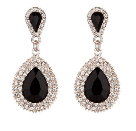 Années 50 Boucles d'oreilles Soirée En Strass - Ma Penderie Vintage