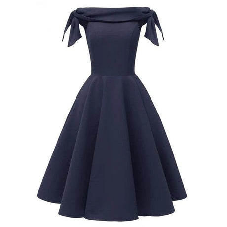 Années 50 Robe Du Soir Rétro Épaule Dénudée - Ma Penderie Vintage