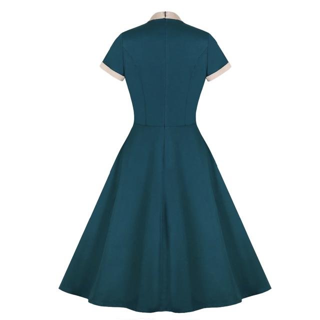 Années 40 Robe Rétro Vintage Noeud - Ma Penderie Vintage