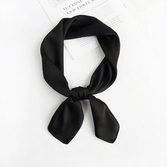 Années 40 Foulard Rétro Carré Façon Soie - Ma Penderie Vintage