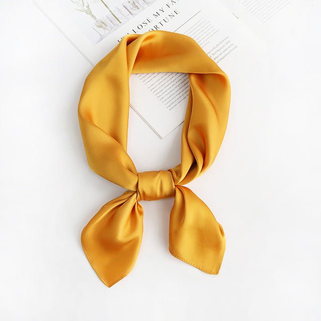 Années 40 Foulard Rétro Carré Façon Soie - Ma Penderie Vintage