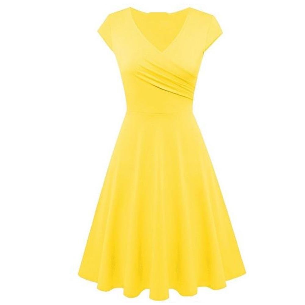 Années 60 Robe Évasée Col V Rétro - Ma Penderie Vintage