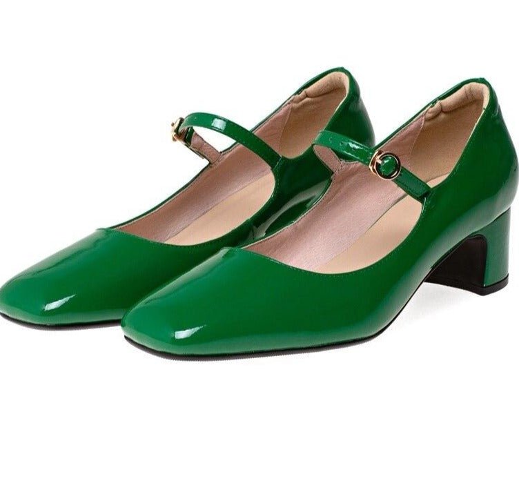 Années 60 Chaussures Cuir Rétro Mary Jane - Ma Penderie Vintage