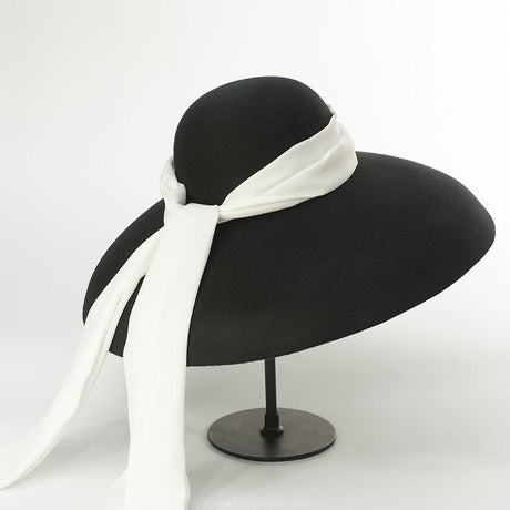Années 60 Chapeau Laine Glamour Hepburn - Ma Penderie Vintage