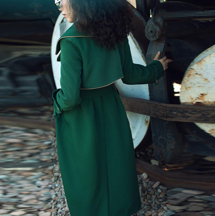 Années 70 Manteau Trench Coat Rétro Kelly - Ma Penderie Vintage