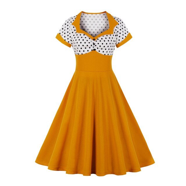 Années 60 Robe Bi - Colore Pois Rockabilly - Ma Penderie Vintage