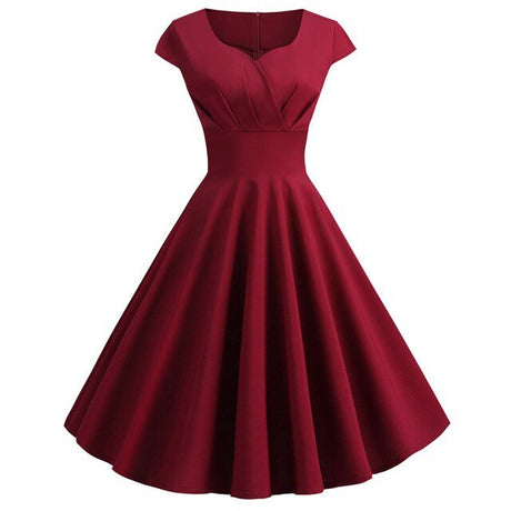 Années 50 Robe Évasée Mancheron Dolly - Ma Penderie Vintage