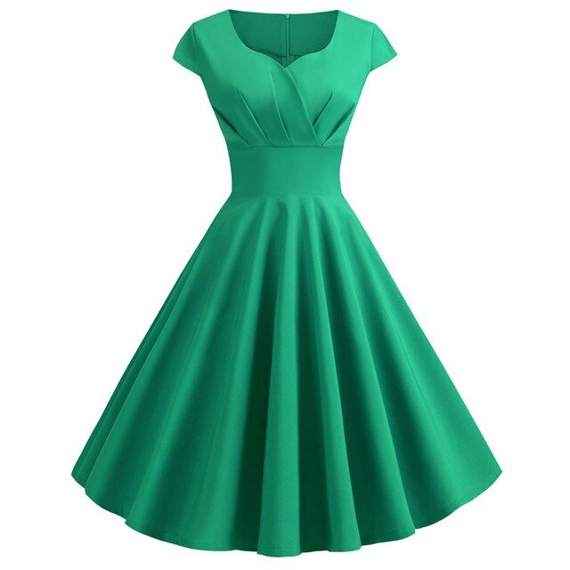 Années 50 Robe Évasée Mancheron Dolly - Ma Penderie Vintage