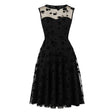 Années 50 Robe Trapèze Velours Pin Up Dita - Ma Penderie Vintage