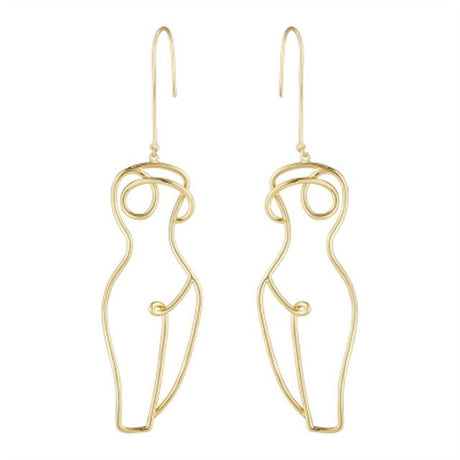 Années 60 Boucles d'oreilles Corps Picasso - Ma Penderie Vintage