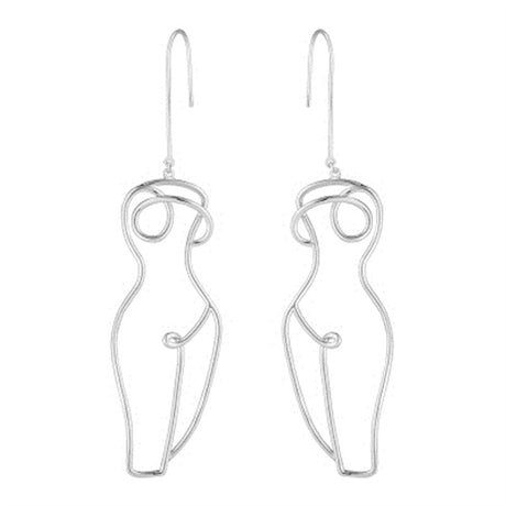 Années 60 Boucles d'oreilles Corps Picasso - Ma Penderie Vintage