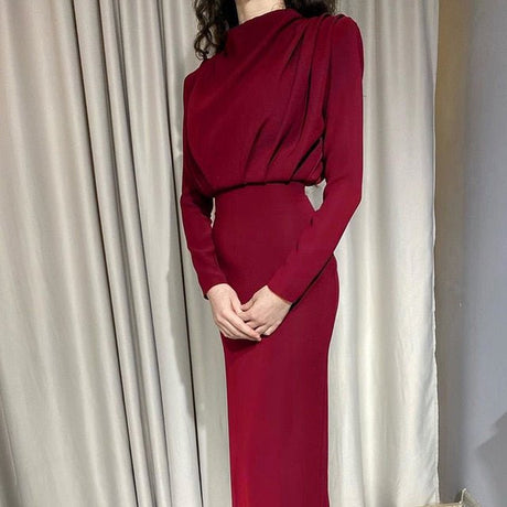 Années 40 Robe du Soir Plissée Rétro - Ma Penderie Vintage