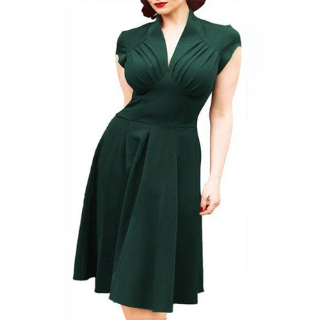 Années 50 Robe Évasée Classique Pin Up - Ma Penderie Vintage