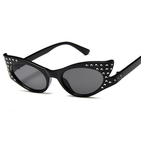 Années 60 Lunettes De Soleil Studs Cat Eye - Ma Penderie Vintage