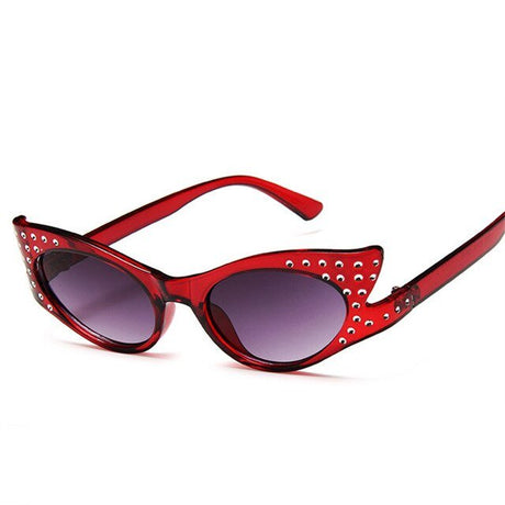 Années 60 Lunettes De Soleil Studs Cat Eye - Ma Penderie Vintage